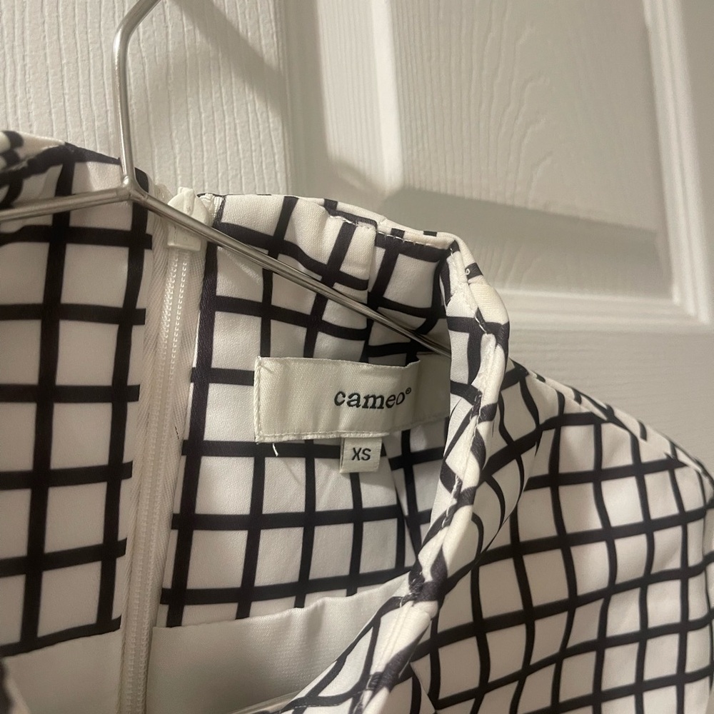 C/MEO Collective Monochrome Checkered Mini Dress - Picture 3 of 3